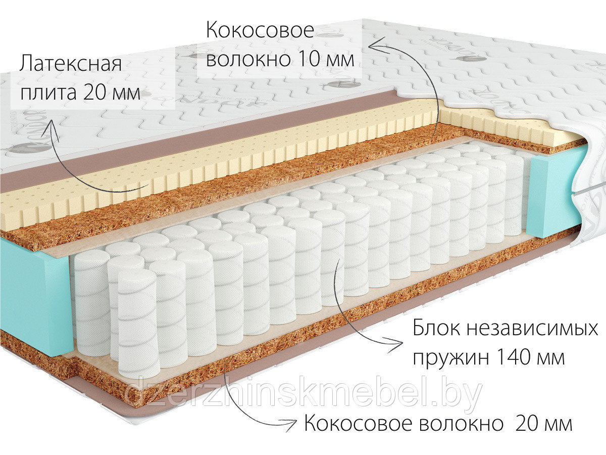 Ортопедический матрас Jamaika Hard 140х200 - фото